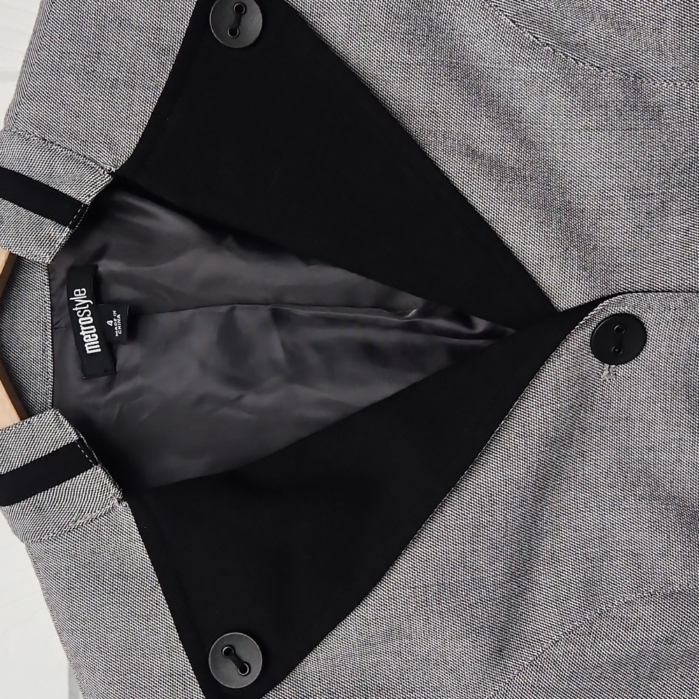 Vintage German-style Gray and Black Blazer - Picture 2 of 7